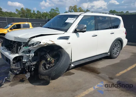 2018 Nissan Armada Platinum from USA, damaged, VIN JN8AY2NC6J9556097